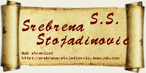 Srebrena Stojadinović vizit kartica